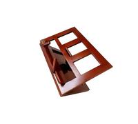 ICDKOYK Atril de piano de bambú ligero y portátil, ideal para llevar partituras, recetas y teclado electrónico profesional, etc, café, 33.5 x 23.5 x 2. cm