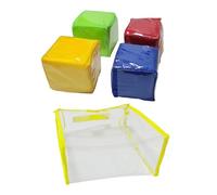 ICDKOYK Bloques apilables de 6 Lados, Cubos didácticos, Juguetes, recursos increíbles, Base de conocimientos, Aprendizaje Inspirador, Juego Dados Aprendizaje Divertido, Dados Bolsillo Transparentes