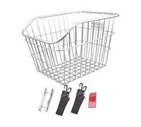 ICDKOYK Cesta trasera para bicicleta de hierro, cesta de alambre para bicicletas plegables para niños al aire libre, senderismo