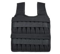 ICDKOYK Chaleco lastrado Ajustable de 10 kg para Hombre, de poliéster, con Bolsillo Acolchado, Ideal para Adelgazar(Sin lastrar)