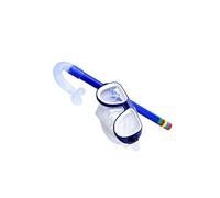 ICDKOYK Conjunto de Snorkel para niños de 3 a 7 años. para Máscara Buceo y Equipo Snorkel Que Proporciona una Experiencia submarina con Vista Amplia para niños y niñas, Azul, 35x15x6cm
