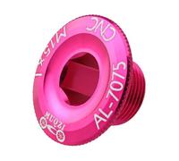 ICDKOYK Cubierta de manivela de Bicicleta, Brazo aleación Aluminio, Perno bielas para Bicicletas Carretera BMX, Color Morado, Rosa, 2.8 x 1.42 x 1. cm