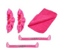 ICDKOYK Cubre Cuchillas para Patines de Hielo. Protege Todo Tipo de Patines Hockey sobre Hielo con una solución PP Franela Duradera, Rosa, 32cm