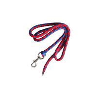 ICDKOYK Cuerda de Plomo para Caballos Cuerda de Cabestro Resistente para guiar Caballos, Perros u ovejas de Entrenamiento, Rojo y Azul, 2.5 m