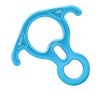 ICDKOYK Descensor de Rescate en Forma de 8 50 kN y 11 000 lbf, Grande, para rápel con Cuerda, Danza, Azul