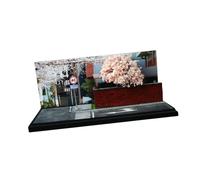 ICDKOYK Exhibición de paisajes Modelo de exhibición automóviles Edificio Juguete con Fondo a Escala 1/64 Tablero Escena y Diorama Garaje automóviles Diorama Garaje