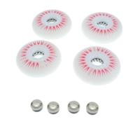 ICDKOYK Experiencia de Patinaje sobre Ruedas con Luces LED de 72 mm, 76 mm y 80 Juego 4 Ruedas para Patines en línea con Luces LED Intermitentes, Fabricadas en PU, Rojo, 76mm