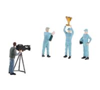 ICDKOYK Figuras en Miniatura de Personas, Incluyendo Figuras realistas de Pilotos Carreras, Diorama y escenas Atractivas, Personajes Juegos acción, diseño Bricolaje,