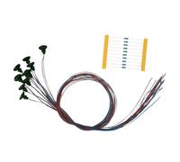 ICDKOYK Impresionantes efectos acompañados de luces de tren juguete, lámpara LED HO 1/87 y lámpara decorativa para modelismo ferroviario, farola jardín a escala HO.