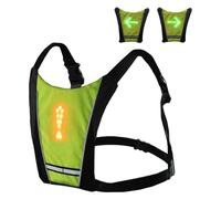 ICDKOYK Indicadores LED fáciles de colocar para bicicletas Navega con confianza y seguridad Paquete de bicicleta con indicador LED recargable, Amarillo