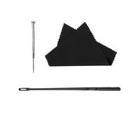 ICDKOYK Juego de limpieza para flauta. Kit de mantenimiento y limpieza para flauta con varilla y accesorios incluidos. Incluye destornillador y paño a juego. Destornillador varilla para instrumento