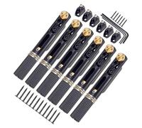 ICDKOYK Juego de puente para guitarra de 6 cuerdas con cejuela y llave para mejoras guitarra eléctrica, color negro