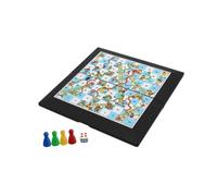 ICDKOYK Juego de Serpientes y escaleras para escuelas y campamentos, un Divertido Juguete Familiar Tradicional, portátil y Compacto, Ideal para niños y Adultos.