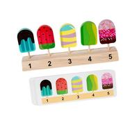 ICDKOYK Juguete de Helado de para Madera en Miniatura para Juego simulación, Juguete Comida, Juego rol, Idea Regalo Atractiva Que enriquece Las oportunidades Aprendizaje para los niños. El, Estilo A