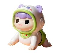 ICDKOYK Juguete para niños pequeños, lindo rompecabezas de escalada para educación temprana, muñeca eléctrica para gatear que despierta la imaginación y el crecimiento, muñeca eléctrica para gatear