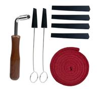 ICDKOYK Kits de afinación de piano de 8 piezas, herramientas de bricolaje para reparación de pianos, limpieza y cuidado del teclado.