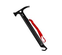 ICDKOYK Martillo de clavos para exteriores, esencial para los amantes del camping y todo tipo de actividades al aire libre. Martillo metálico para tiendas de, negro