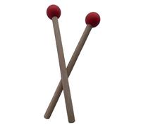 ICDKOYK Mazos de percusión Mazo de goma Mazos de percusión para xilófono de campana Agarre cómodo Para Madera Acabado liso Palillos de Para madera para xilófono de campana, Rojo, 18.5 x 2.5 cm