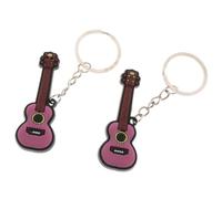 ICDKOYK Mini llavero de instrumento musical, llavero de guitarra, piano, regalo único para amantes la música, decoración colgante en miniatura para coche, soporte para guitarra