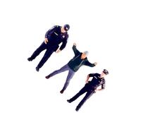 ICDKOYK Modelo de Paisaje Figuras de policías realistas Ladrones Personas Escenas en Miniatura Diorama Diseño Decoración Escena DIY Trenes Modelo Figuras Personas arquitectónicas Pequeñas