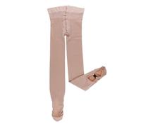 ICDKOYK Pantalones de Patinaje artístico con cubrebotas y pies diseñados para un Patinaje de Excelencia. Material Terciopelo. Pantalones compresión para Patines Hielo. , Color Piel , Metro