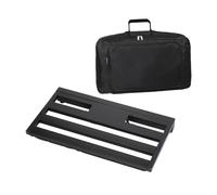 ICDKOYK Pedalera de efectos grande para guitarra con bolsa de transporte, ligera, de aleación de aluminio, para músicos eléctricos, piezas de pedalera de efectos para guitarra