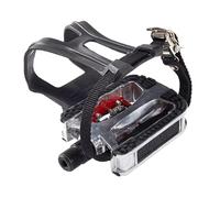 ICDKOYK Pedales de Repuesto para Bicicletas estáticas de Interior, duraderos, aleación Aluminio con rodamientos sellados, fáciles Instalar, para Bicicletas montaña. Incluyen calapiés con