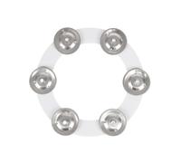 ICDKOYK Platillos Ching Pandereta Instrumento Música Accesorio Para Cantar Bailar Y Tocar Guitarra Conjunto Musical Instrumental Accesorios De Percusión De Mano 6 Campanas Latón