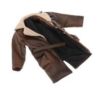 ICDKOYK Ropa de Soldado para Figuras de acción, Cosplay con Elegantes Abrigos muñeca Miniatura 15 cm, Que le Dan al Cuerpo un Efecto más Texturizado. El Abrigo Cuero sintético es un Accesorio