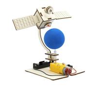 ICDKOYK Satélite eléctrico: una Experiencia educativa cautivadora para niños, un Modelo científico Hecho a Mano Que promueve la participación y el Aprendizaje prácticos. Proyecto de construcción