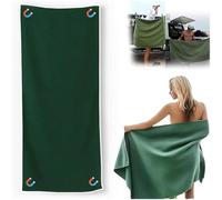 ICDKOYK Toalla de playa, tejido magnético para sauna, extragrande, ideal para nadar, acampar, yoga y aventuras al aire libre, Verde, 190 * 76