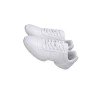 ICDKOYK Zapatos De Baile Transpirables con Cordones para Mujer Que Se Mantienen Frescos Y Cómodos Zapatillas De Deporte Modernas con Suela Blanda para Mujer Goma Duradera, Blanco, Treinta y Cinco