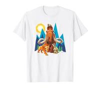 Ice Age Manfred Diego SID and Scrat Cut Mountains Camiseta, Hombre, Blanco, S