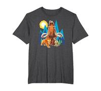Ice Age Manfred Diego SID and Scrat Cut Mountains Camiseta, Hombre Tallas Grandes, Jaspeado Oscuro, 3X Alto