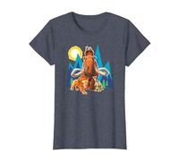 Ice Age Manfred Diego SID and Scrat Cut Mountains Camiseta, Mujer, Azul Jaspeado, S