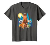 Ice Age Manfred Diego SID and Scrat Cut Mountains Camiseta, Niños, Asfalto, 12 años