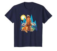 Ice Age Manfred Diego SID and Scrat Cut Mountains Camiseta, Niños, Azul Marino, 12 años