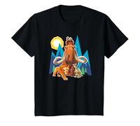 Ice Age Manfred Diego SID and Scrat Cut Mountains Camiseta, Niños, Negro, 12 años