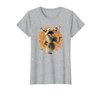Ice Age Scrat Acorn Avalanche Camiseta, Mujer, Gris Jaspeado, S