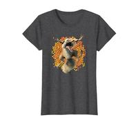Ice Age Scrat Acorn Avalanche Camiseta, Mujer, Jaspeado Oscuro, S