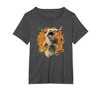 Ice Age Scrat Acorn Avalanche Camiseta, Mujer Tallas Grandes, Jaspeado Oscuro, 1XL Grande