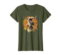 Ice Age Scrat Acorn Avalanche Camiseta, Mujer, Verde Oliva, S
