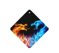 Ice And Fire Dragons - Ambientadores para coche, 10 unidades, para hojas colgantes perfumadas para baño, con cuerda