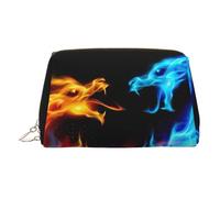 Ice and Fire Dragons - Bolsa organizadora de artículos de aseo de piel, bolsa de maquillaje para mujer, Gold, Talla única, Neceser