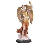 ICE ARMOR Estatua de Arcángel Uriel de 12 pulgadas de alto, figura sagrada de ángel de la sabiduría, decoración de oficina, escritorio, hogar, sala de estar, decoración de mesa, regalo perfecto para