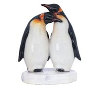 ICE ARMOR Estatua de Pareja de pingüino Rey de 6.5 Pulgadas de Alto, Bonita Figura Decorativa de Animales, Escritorio de Oficina, hogar, Sala de Estar, decoración de Mesa