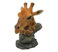 ICE ARMOR Figura de busto de jirafa de 4.75 pulgadas de alto, decoración de oficina, escritorio, sala de estar/mesa, regalo perfecto para inauguración de la casa para el nuevo hogar, multicolor