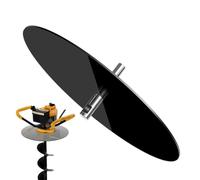 Ice Auger Adapter - 30cm Stainless Steel Anti-Drop Safety Disc, | Drill Attachment for Summer Beach Boating River Lake Stream Shallow Jigging Trolling