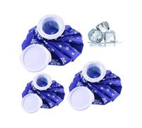 Ice Bag, 3pcs Reusable Ice Cold Pack First Aid Ice Packs Hot & Cold Ice Bags First Aid Therapy Packs Refillable Flexible Waterproof Pouch