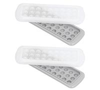 Ice Ball Maker 2 Pack | 27 Grids Double Layer Silicone Tray with Lid | Round Ice Cubes Maker for Cocktails/Whiskey/Home Bar | Easy Release, Stackable Design